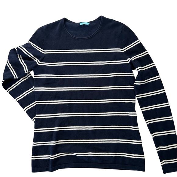 J. McLaughlin Striped Sweater Women’s SZ S Pullover Knit Nautical Preppy Classic - Picture 6 of 10